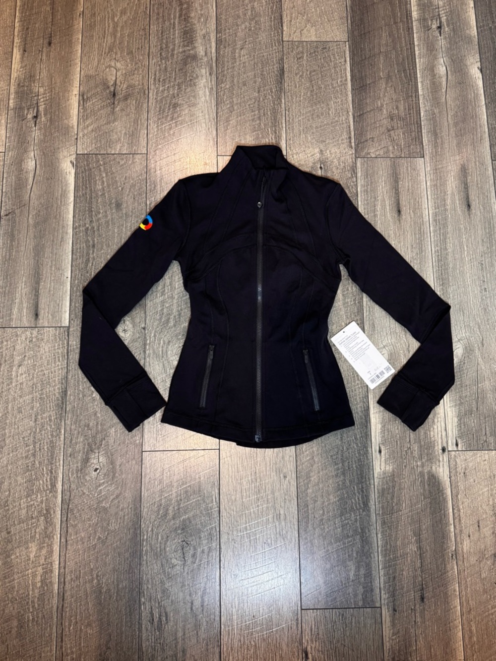 lululemon athletica Black Fitted Zip-Up Utility Jacket